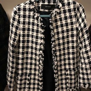 Zara Tweed Chanel-Like Open Blazer